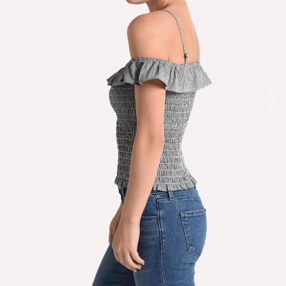 BB Dakota Chase Me Smocked Top -Small NWT - Picture 3 of 8